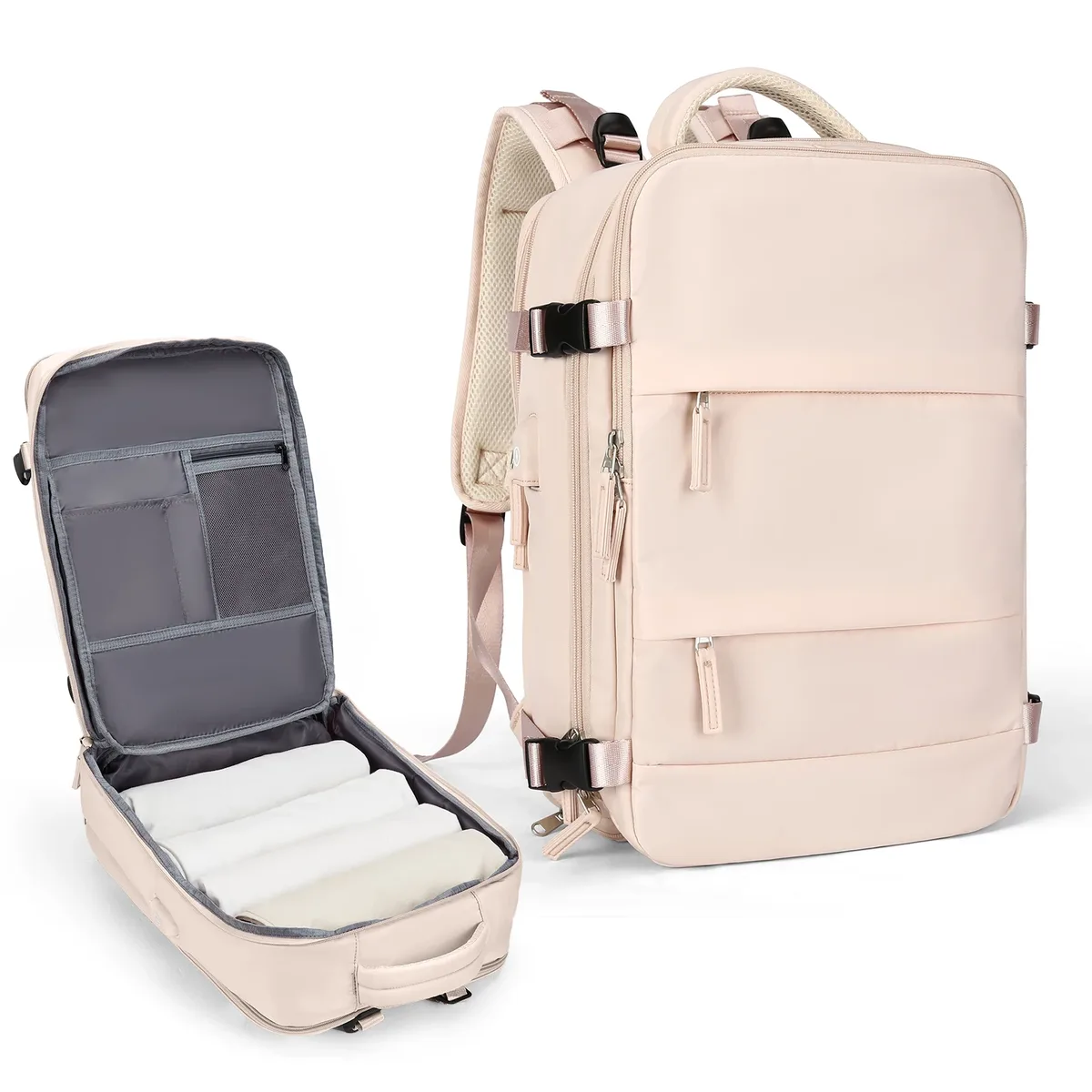 grand sac à dos de voyage pour hommes, sac à dos étanche pour ordinateur portable approuvé par le vol de la compagnie aérienne, sac à dos de transport antivol, sac à dos de randonnée