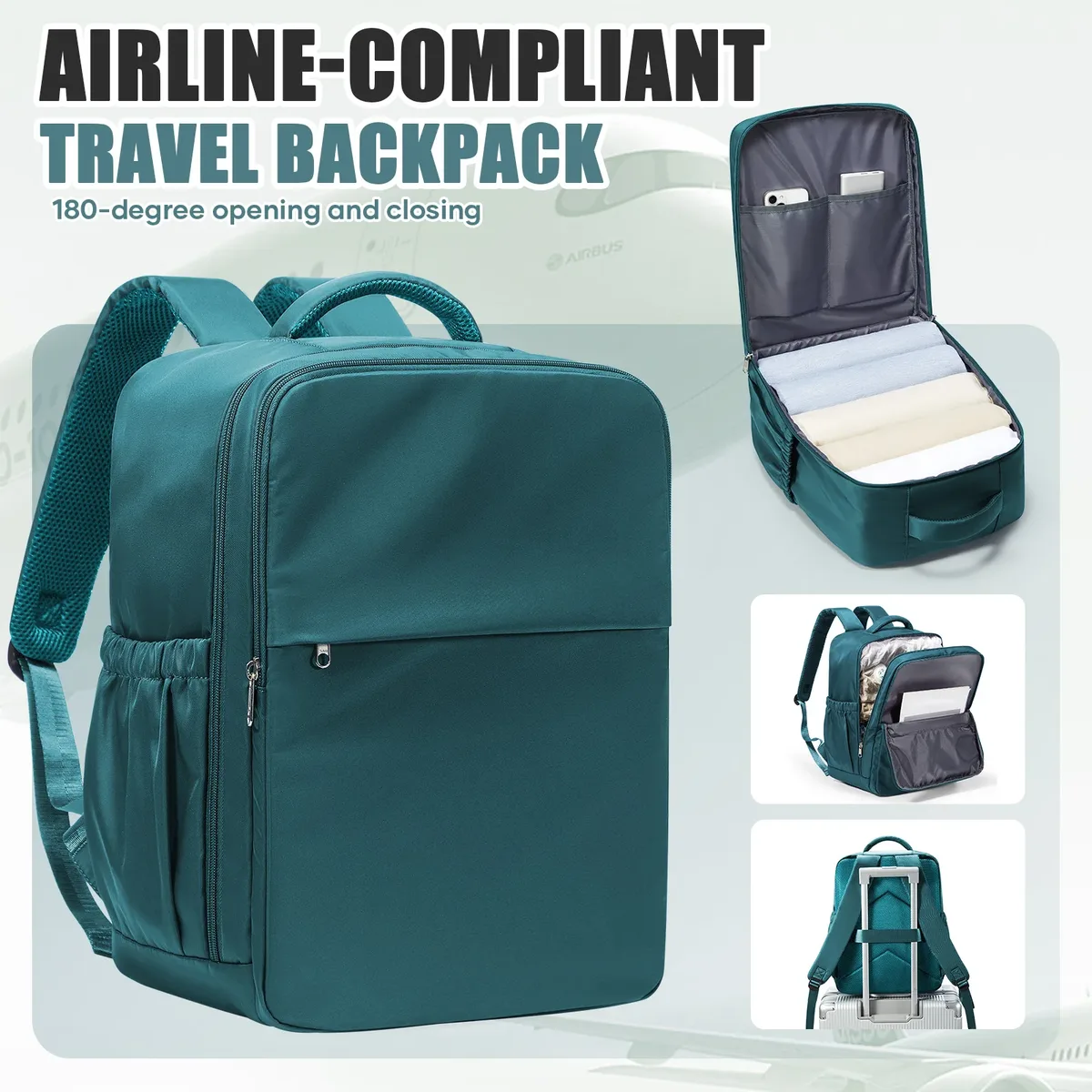 sac à dos de voyage pour avion 40x30x20, sac à dos de cabine pour bagages à main wizzair, sacs pour ordinateur portable pour hommes et femmes, sac d'école pour étudiants