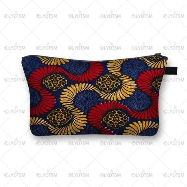 trousse à cosmétiques imprimée pour femmes africaines, sacs de maquillage pour dames afro, étui à cosmétiques pour filles, rangement portable pour rouge à lèvres, sacs de voyage, mode