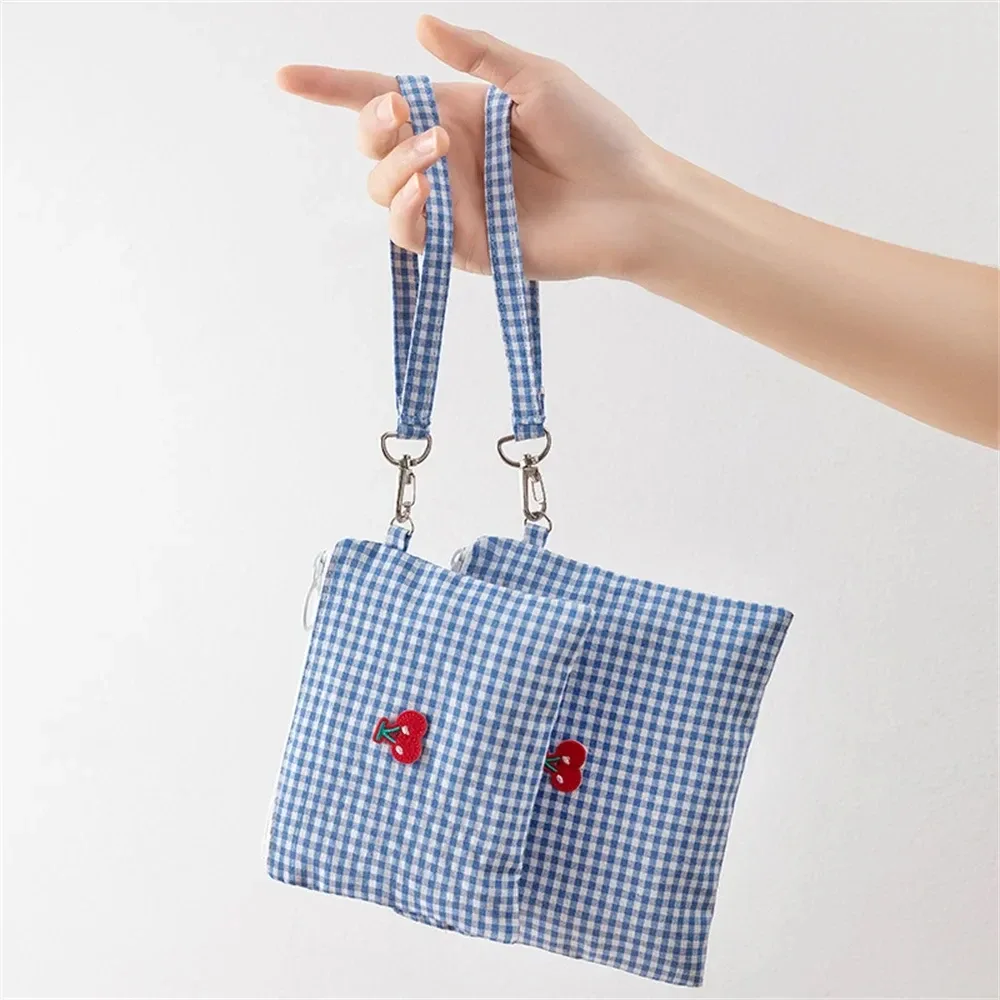 organisateur voyage toile cerises blanc rouge plaid fermeture éclair maquillage cosmétiques toilette hygiène sac compresseur
