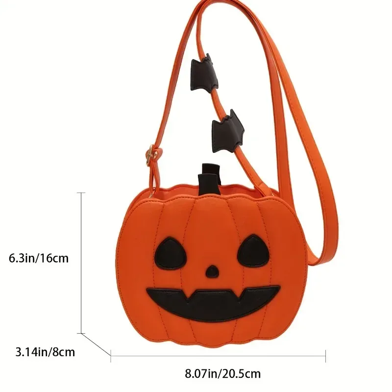 sac à main de style diable avec crâne fantôme pour femme et fille, sacoche à la mode, style enchanteur, citrouille d'halloween