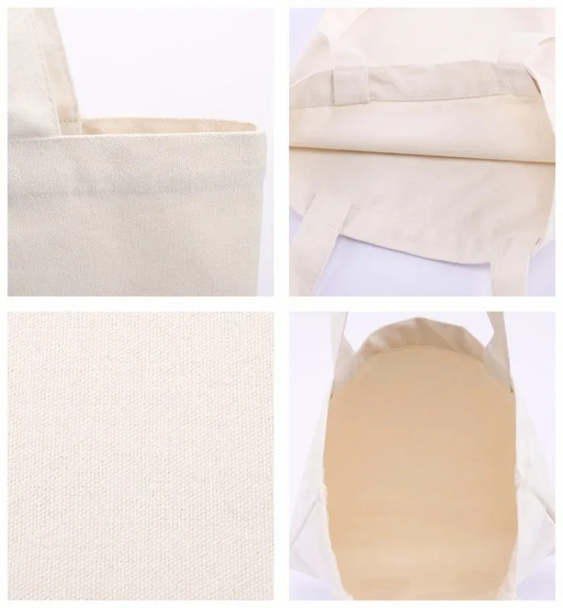 sac fourre-tout en toile vierge, sac de shopping écologique, sacs à bandoulière en toile haut de gamme, logo personnalisé