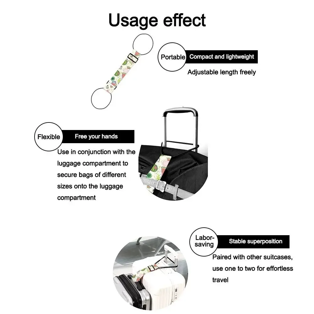 nouvelle sangle élastique colorée réutilisable et réglable pour bagages, sangle de fixation pour valise, connecteur de bagages, accessoires de bagage