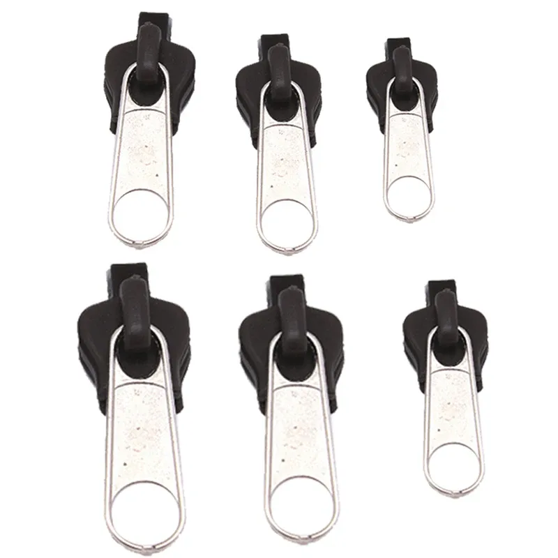 kit de réparation de fermeture éclair universelle instantanée 6 pièces, glissière de fermeture éclair de remplacement pour couture diy
