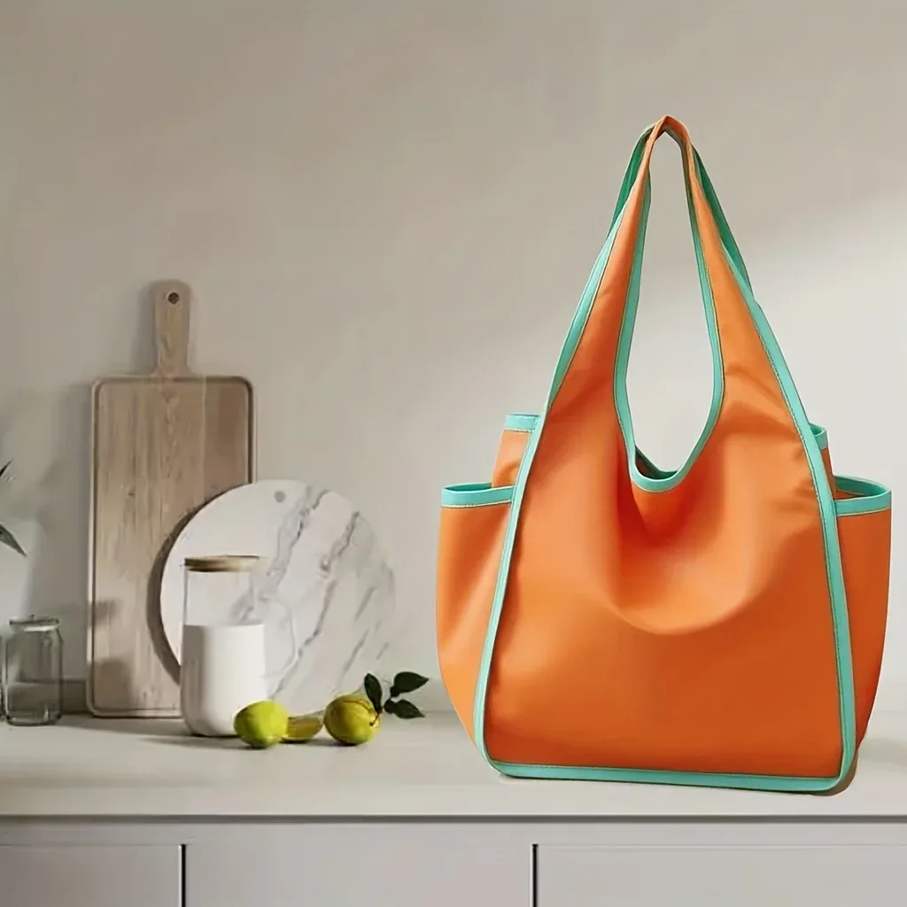 sac de courses pliable et écologique, sac fourre-tout simple et portable, grand sac écologique multicolore, sac d'épicerie, sac spécial, sac de grande capacité