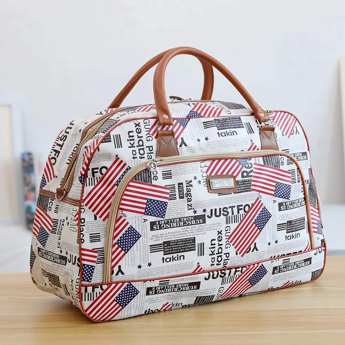 sacs fourre-tout de voyage en cuir pu pour femmes, sac à bagages de grande capacité, sac de sport étanche, sac de voyage décontracté pour week-end, organisateur