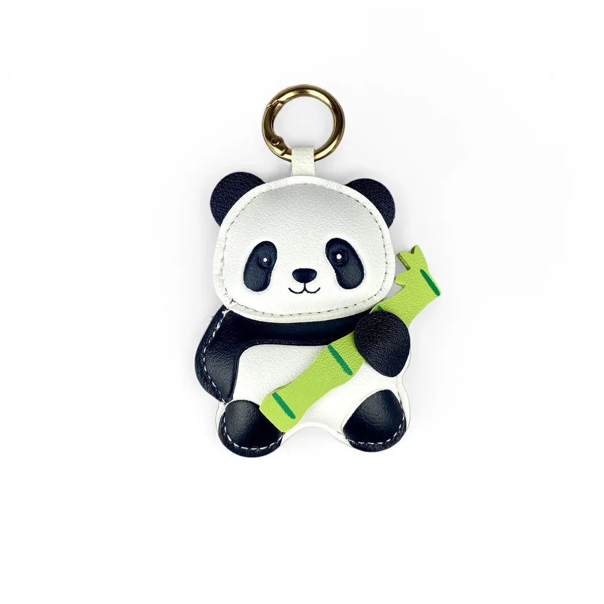 porte-clés/charm de sac en cuir pu style panda - 4 modèles - noir/blanc classique - accessoire polyvalent pour sacs à main, sacs à dos, clés et décoration de chambre, idéal comme cadeau