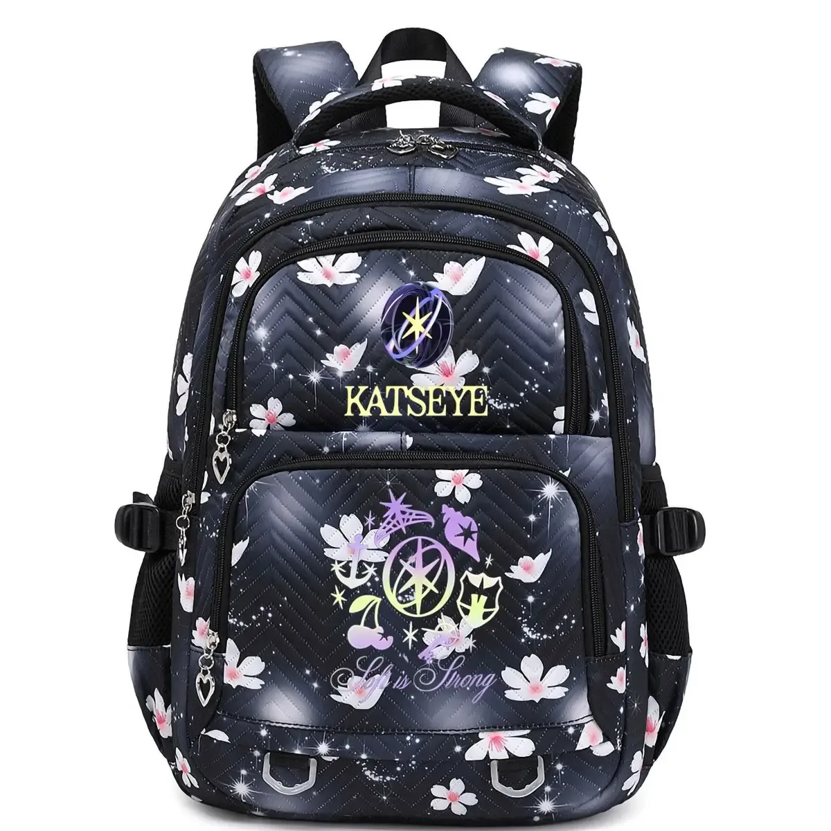 sacs à dos katseye de style esthétique pour filles, mode kpop, groupe de filles katseye, sac à dos coréen ulzzang, sac à dos imperméable pour ordinateur portable