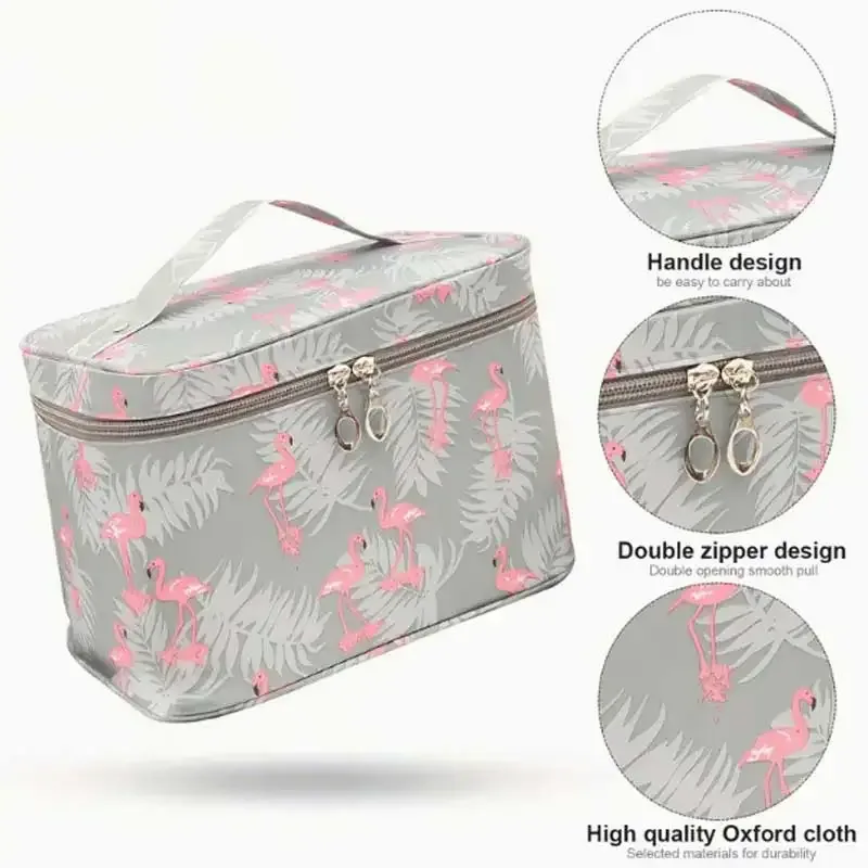 sac de rangement de maquillage à main, étanche, portable, multifonctionnel, organisateur de nettoyage de cosmétiques de voyage, vitrine de bijoux