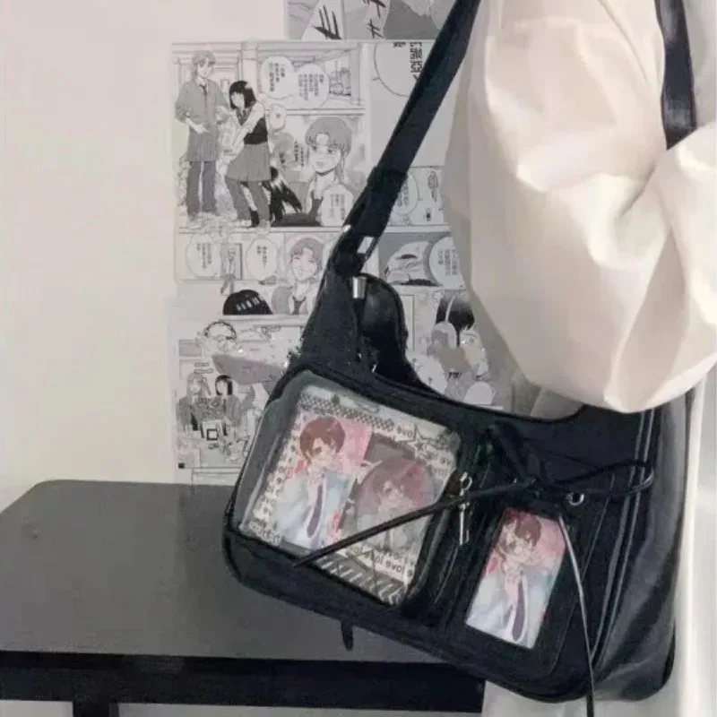 sacs ida transparents pour femmes, sacs à bandoulière japonais pour étudiantes, sacs à main de styliste pour femmes