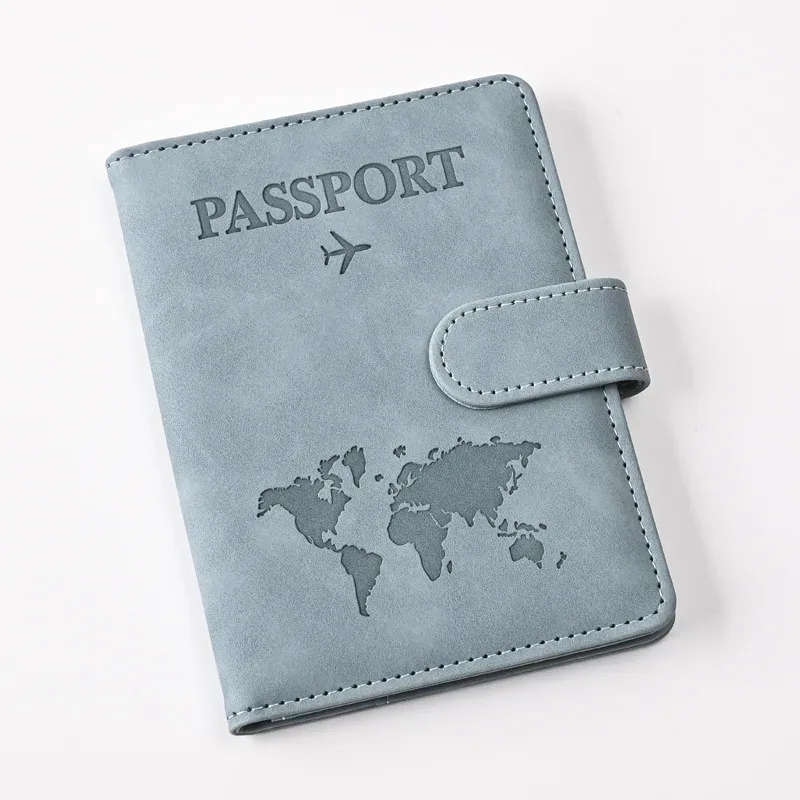 couvertures de passeport pour femmes et hommes, porte-passeport avec lettres imprimées, clips pour billets de vol, porte-carte de crédit bancaire, organisateur de voyage pour passeport
