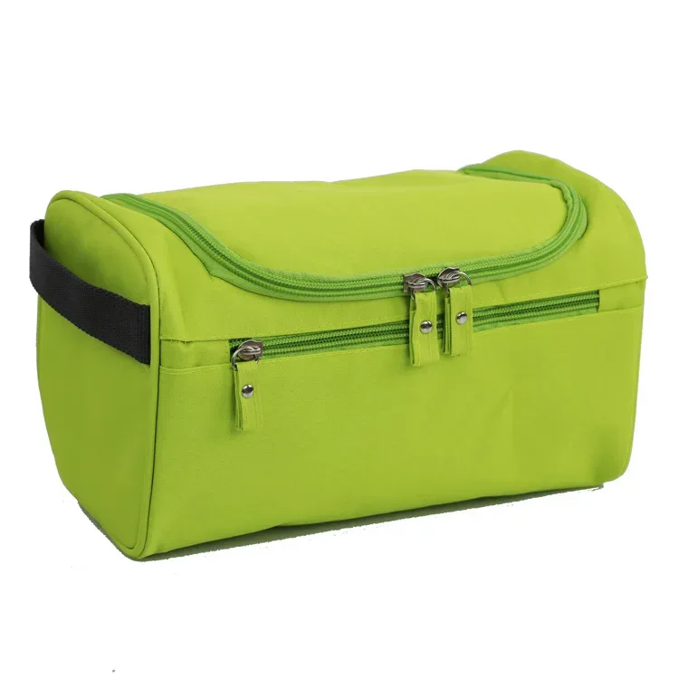 sac de maquillage esthétique en tissu oxford imperméable avec crochet de suspension portable pour femmes, sac de voyage de grande capacité pour organiser les cosmétiques