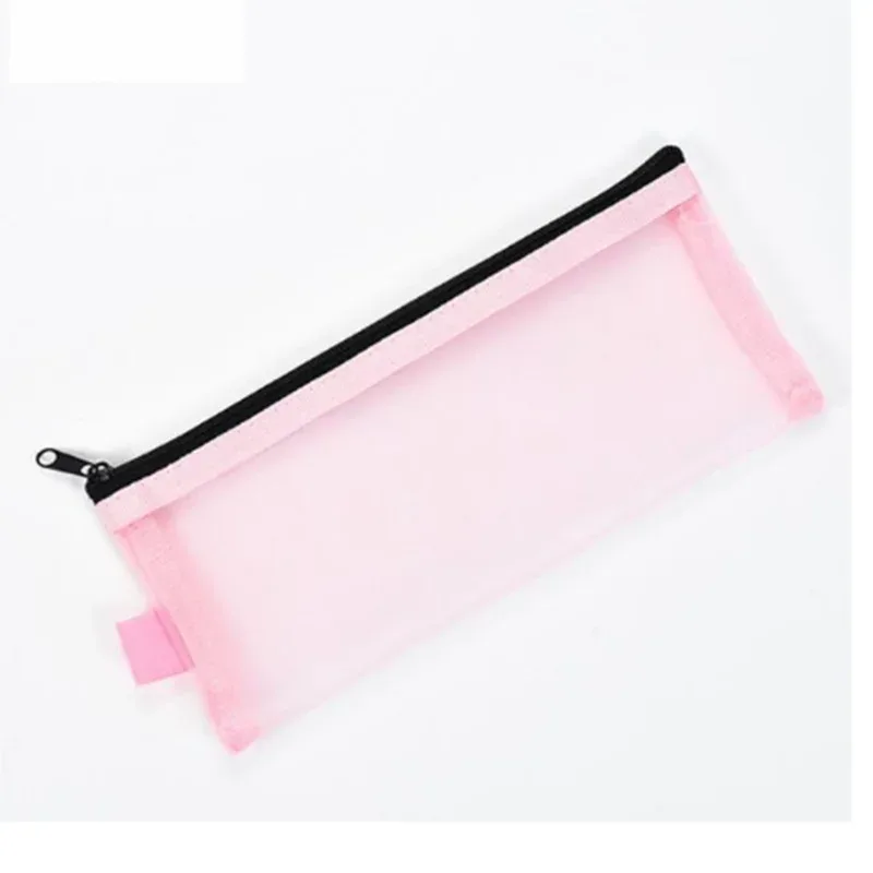 trousse de toilette décontractée avec fermeture éclair pour femme, trousse de maquillage en maille transparente, trousse à cosmétiques de voyage, trousse de maquillage noire, poudres de stockage d'évaluation