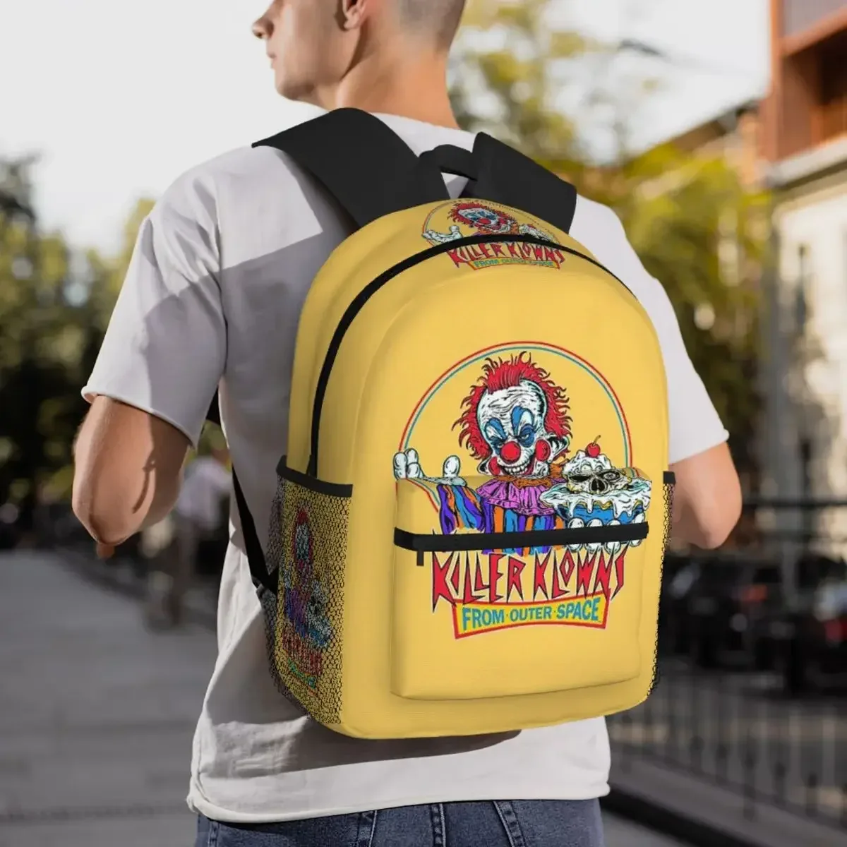 killer klowns from outer space sac à dos pour étudiants, sac d'école, sac à dos de randonnée, sac de voyage pour garçons et filles, sac à dos à la mode, sacs à bandoulière