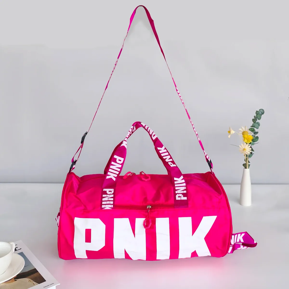 nouveau sac de voyage, sac de sport, sac de fitness pour hommes et femmes, sac à bandoulière portable imprimé, sac à bandoulière, rangement de grande capacité
