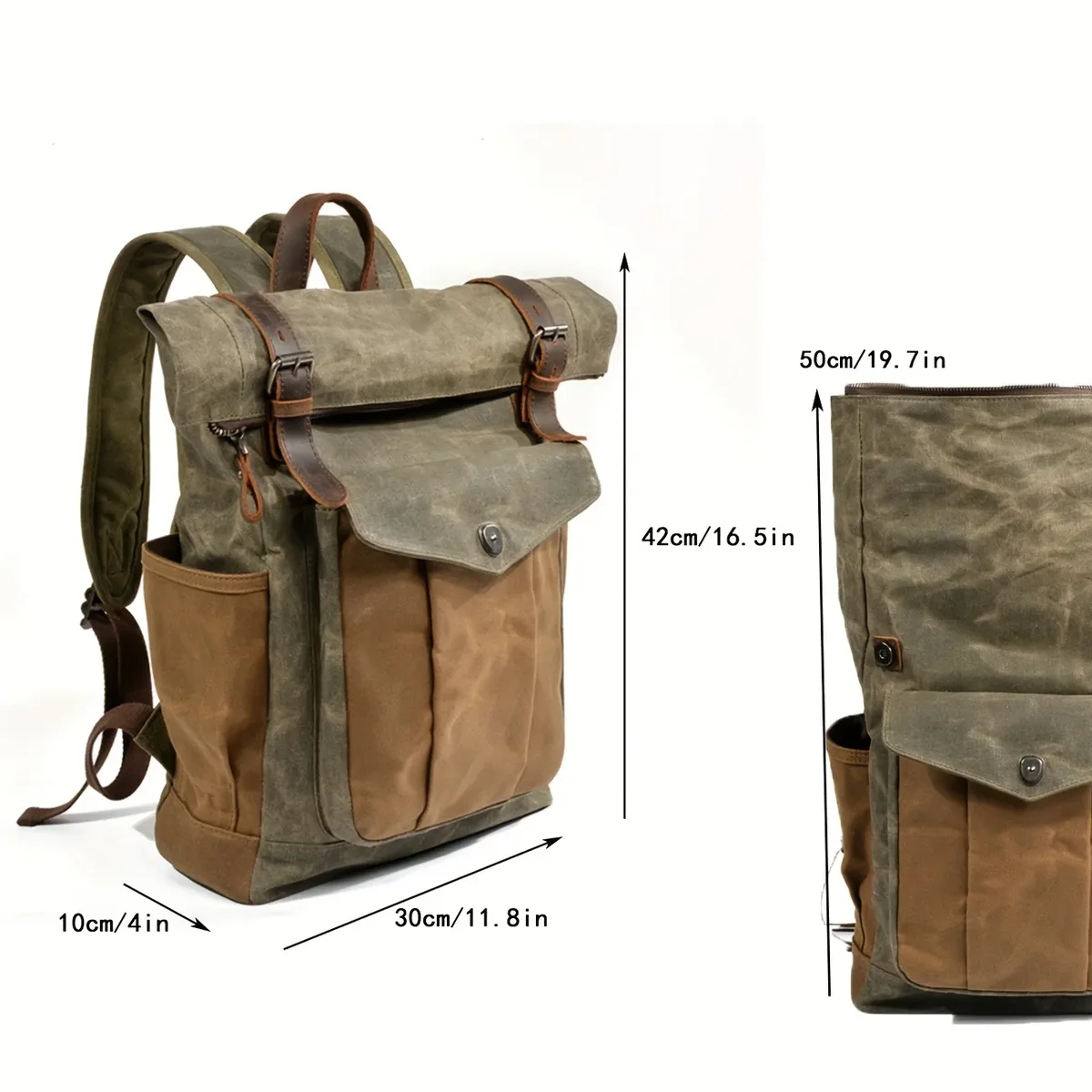 sac à dos en toile pour hommes, loisirs de plein air, simple et pratique, grande capacité, sac d'alpinisme, sac de voyage pour hommes