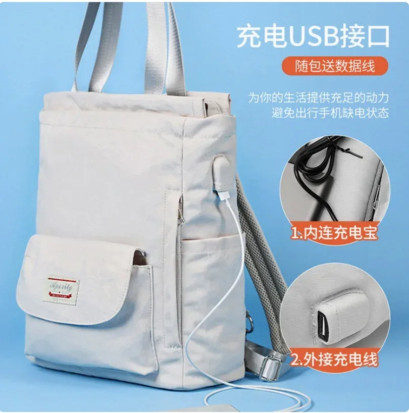 sac à bandoulière pour femmes, sac à dos étanche en tissu oxford pour ordinateur portable de 15.6 pouces, cartable pour filles, 1 pièce/lot