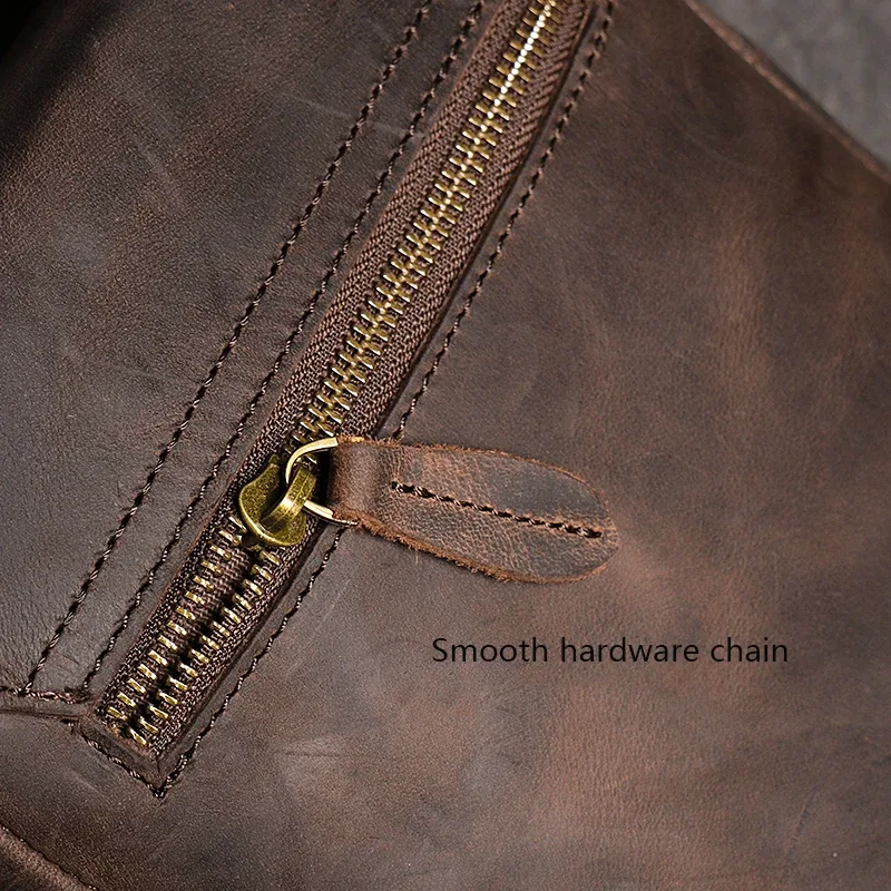 sac à bandoulière vintage en cuir véritable foncé, sac pour téléphone, sac à bandoulière en cuir de vache pour hommes, sac pour ipad de 7.9 pouces