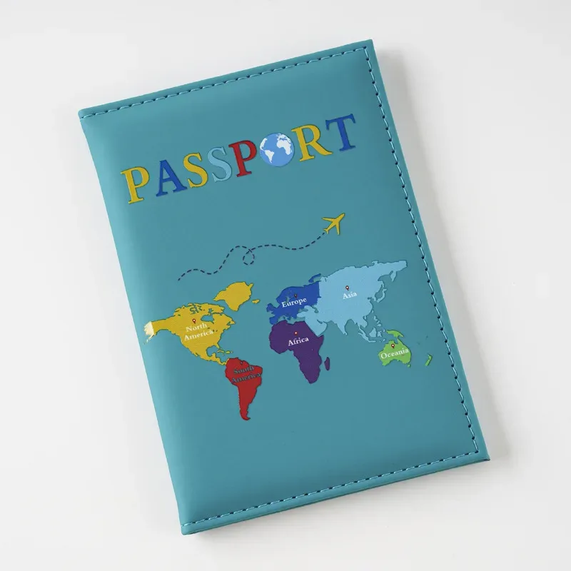nom personnalisable nouvelle impression couleur uv carte universelle couverture de passeport porte-passeport passeport hommes et femmes cadeau universel