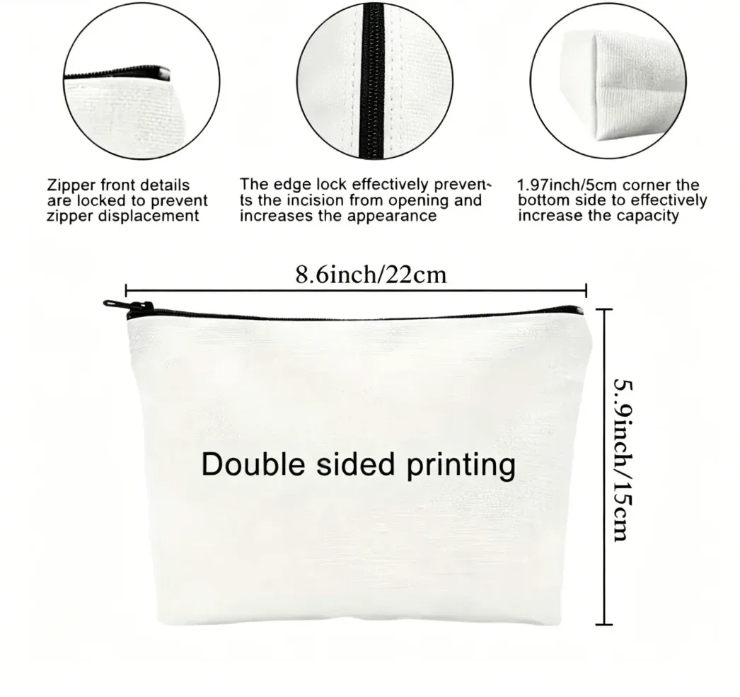 Sac de rangement pour outils de soin de la peau et de protection solaire, sac de maquillage style plage d'été - Cadeau idéal pour les voyages, fermeture éclair, essentiel pour les voyages
