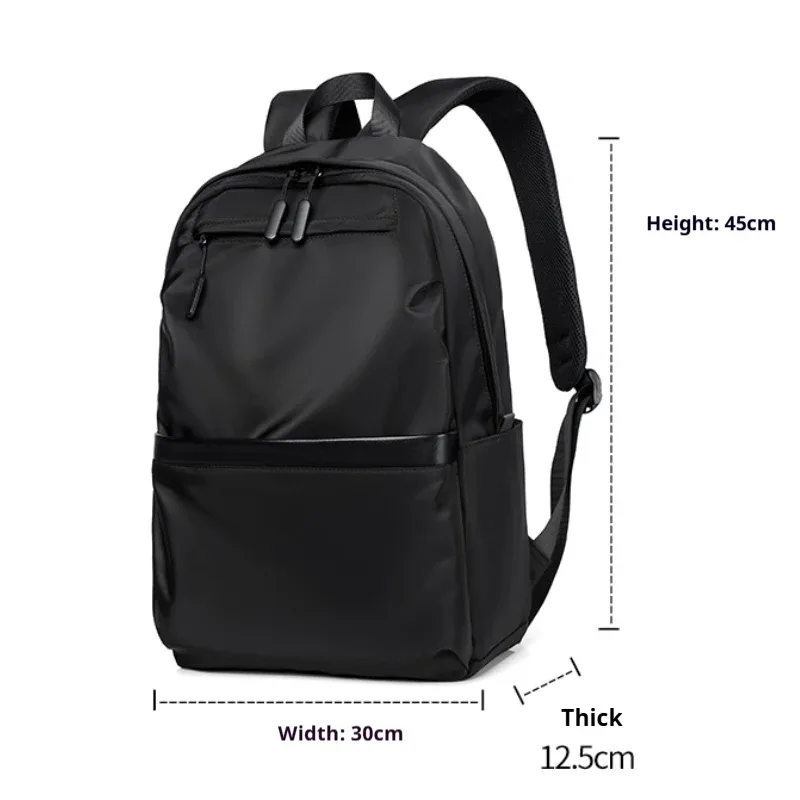 sac à dos d'affaires décontracté pour hommes, sac d'ordinateur de grande capacité, tissu imperméable, adapté au déplacement quotidien, à l'école et aux voyages