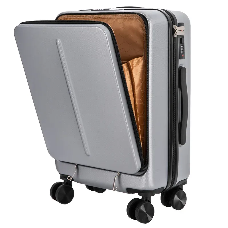 valise à roulettes avec sac pour ordinateur portable pour homme, voyage d'affaires, roue universelle, chariot, boîte pc, bagage à roulettes, nouveau, 20 po, 24 po