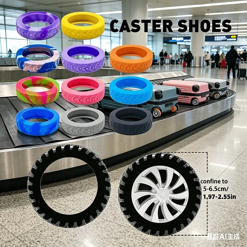 chaussures roue cuir véritable gel silice rose orange gris bleu noir améliore mobilité valise protection antichoc voyage