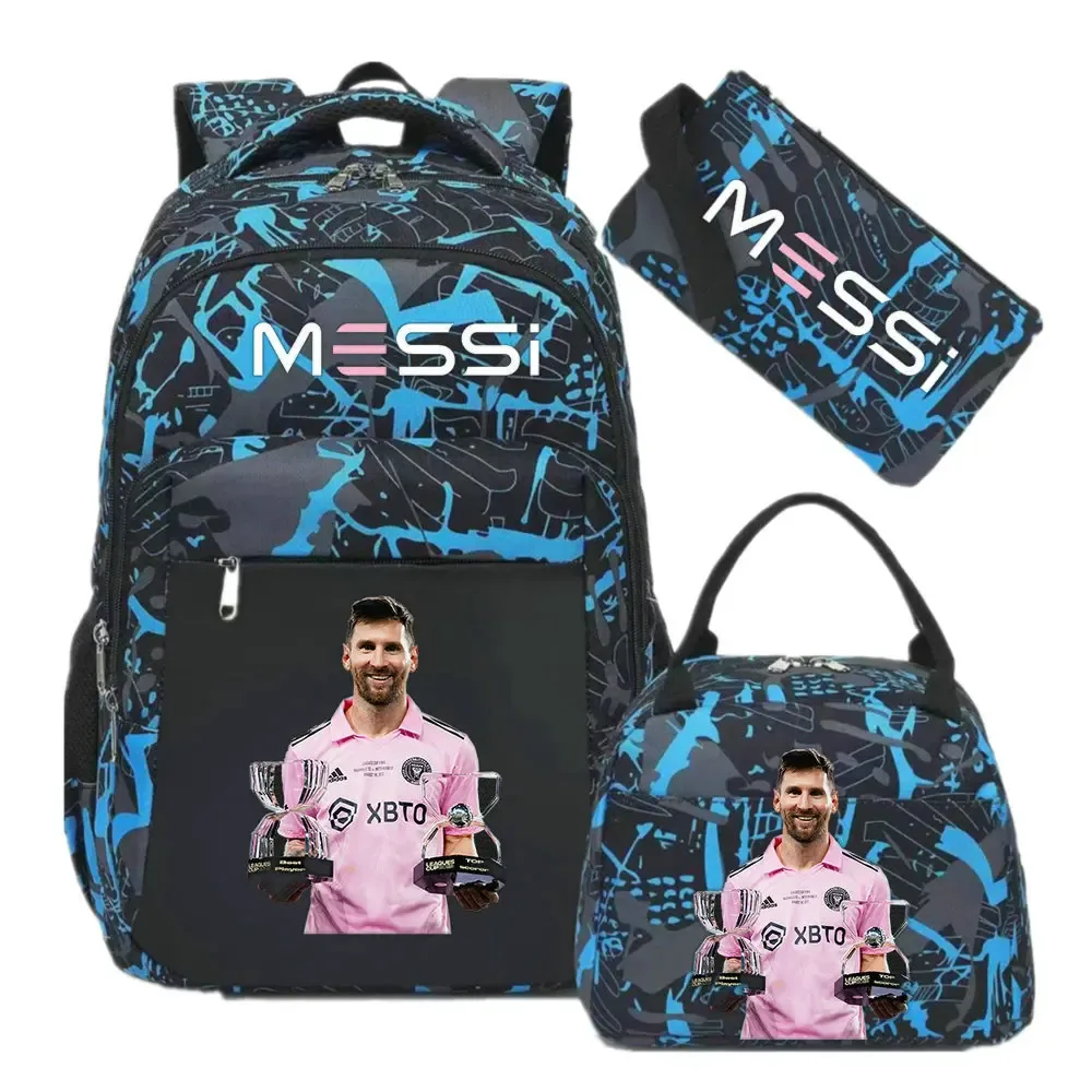 sac à dos imprimé messi, sac à dos de sport, de football, décontracté, pour femmes et hommes, sacs d'école harajuku, sacs d'école pour femmes et hommes, mochilas de voyage