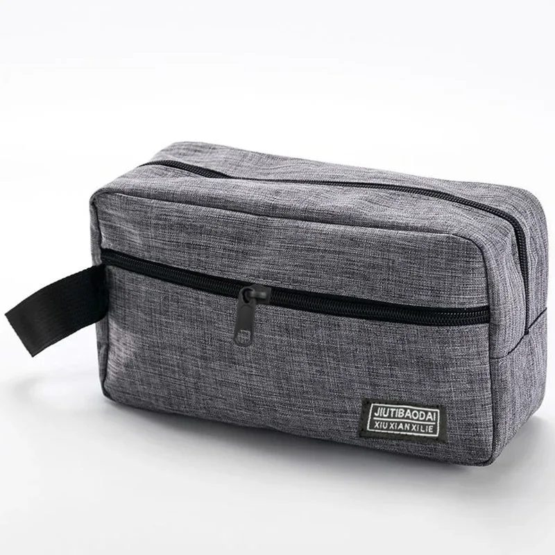 trousse de toilette d'affaires pour hommes, organisateur de maquillage de voyage, pochette de rangement de grande capacité, design de mode durable, idéale pour un usage quotidien