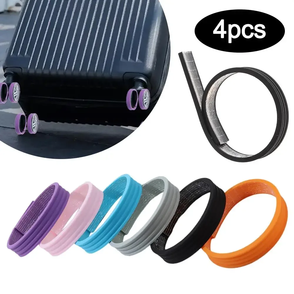 protège-roulettes de valise en silicone pour bagages de voyage, pièces de valise, protections d'essieux, couvre-roulettes pour trolley