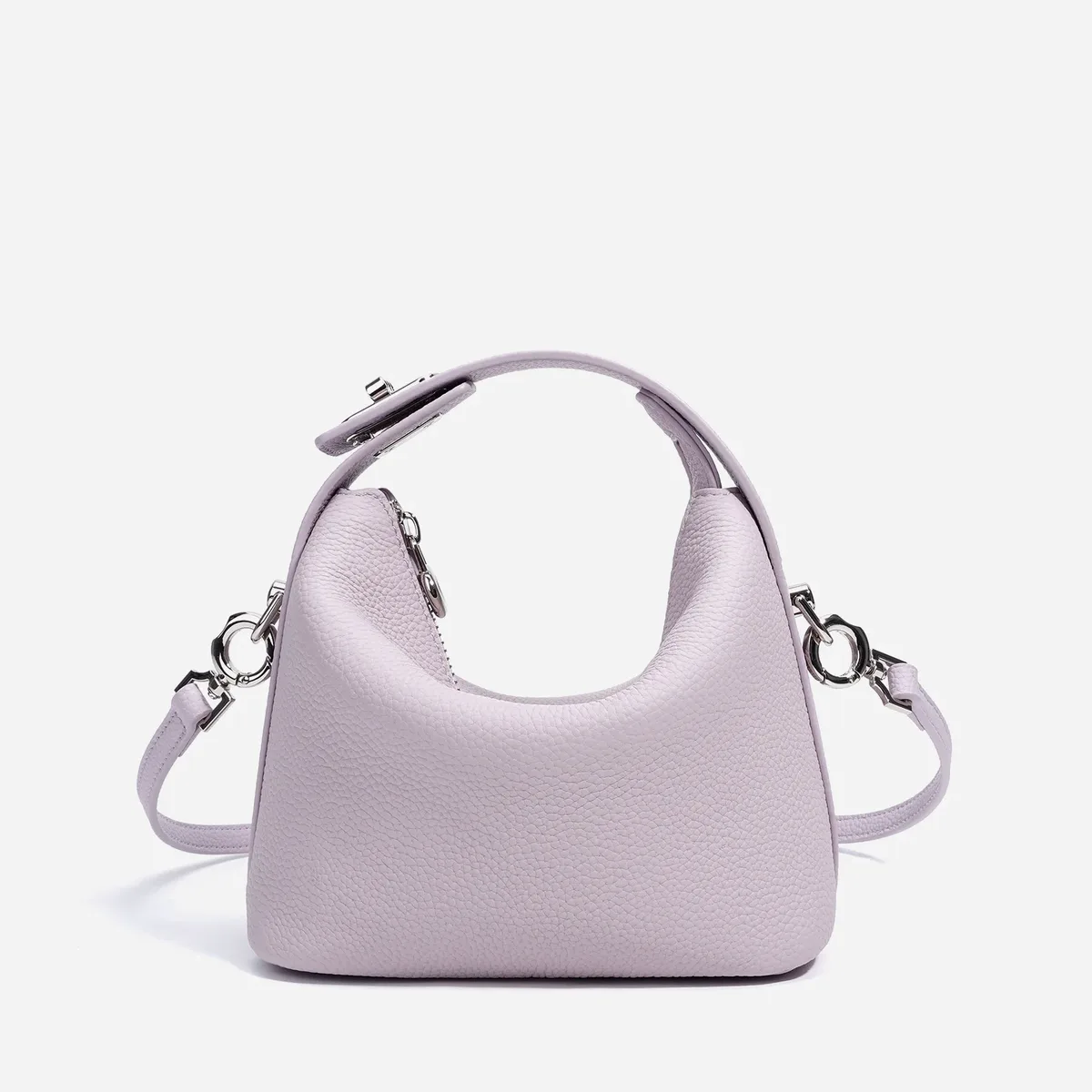 sac à bandoulière hobo pour femme en cuir véritable de luxe avec boucle, sac décontracté pour trajets quotidiens, sacoche pratique pour le déjeuner, sac de voyage croisé