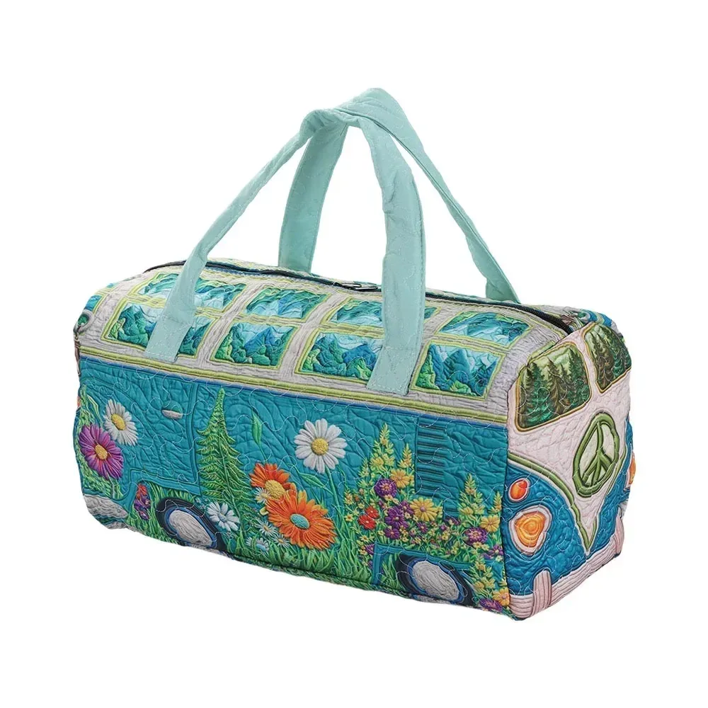 sac de voyage matelassé à sangle réglable, sac fourre-tout matelassé 3d, sac à main pour courtes distances, sac de voyage grande capacité