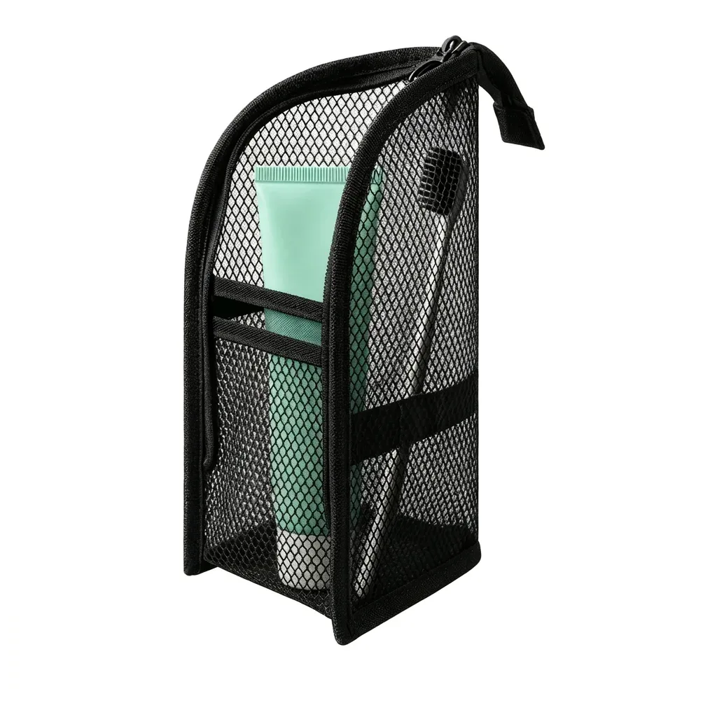 trousse de toilette autoportante en eva, étanche, organisateur de voyage portable, pochette de lavage pour cosmétiques, idéale pour les voyages d'affaires et les escapades de fin de semaine.