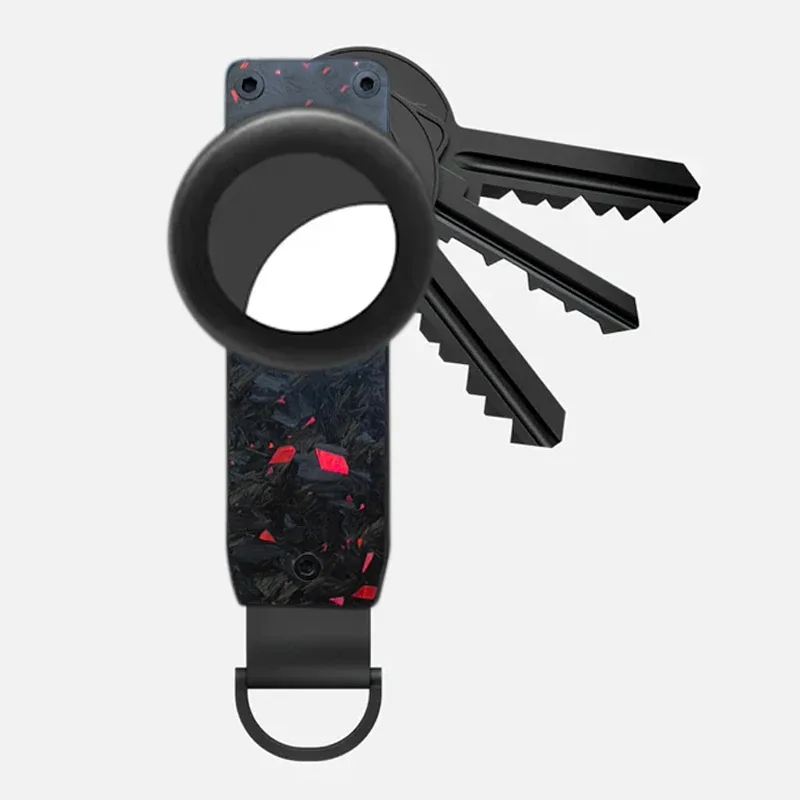 organisateur de clés anti-perte en métal avec étui pour airtag compatible avec le traceur apple airtag (sans airtag)