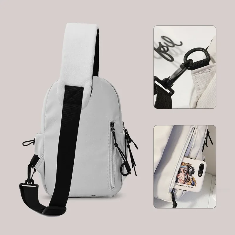 sac à bandoulière pour hommes, petit sac à dos à bandoulière simple, sac de poitrine pour femmes, cyclisme, sport, escalade, tablette pour garçons, léger mo