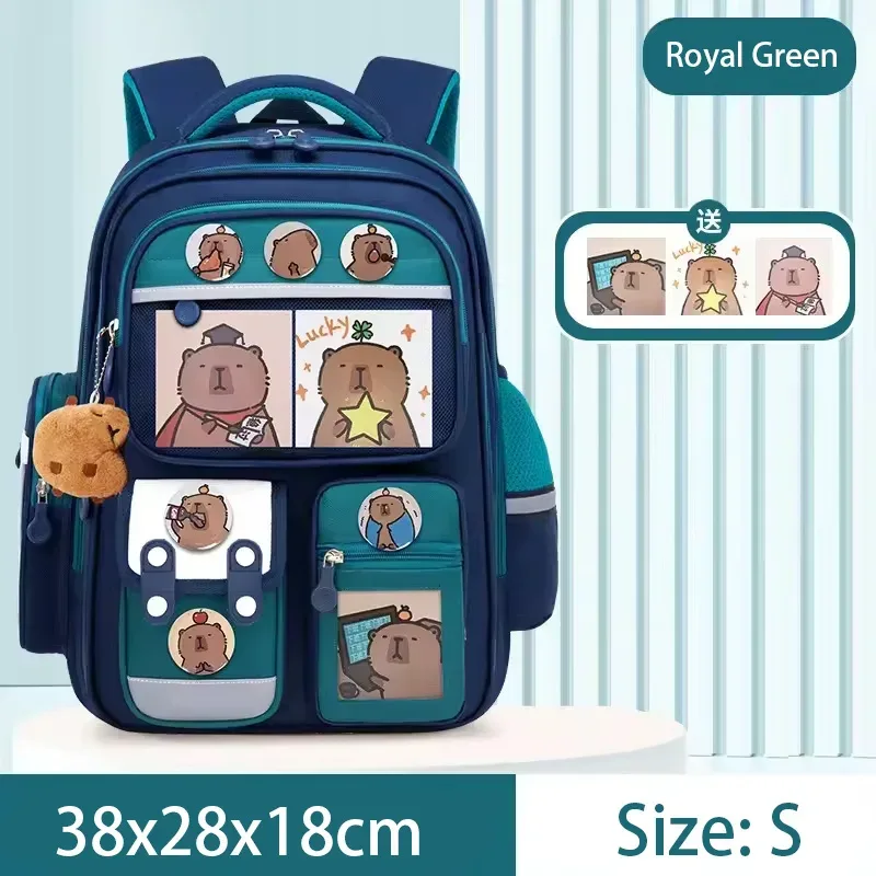 cartable d'étudiant capibara, sac à dos pour enfants de grande capacité. sacs de livres de retour à l'école pour filles et garçons