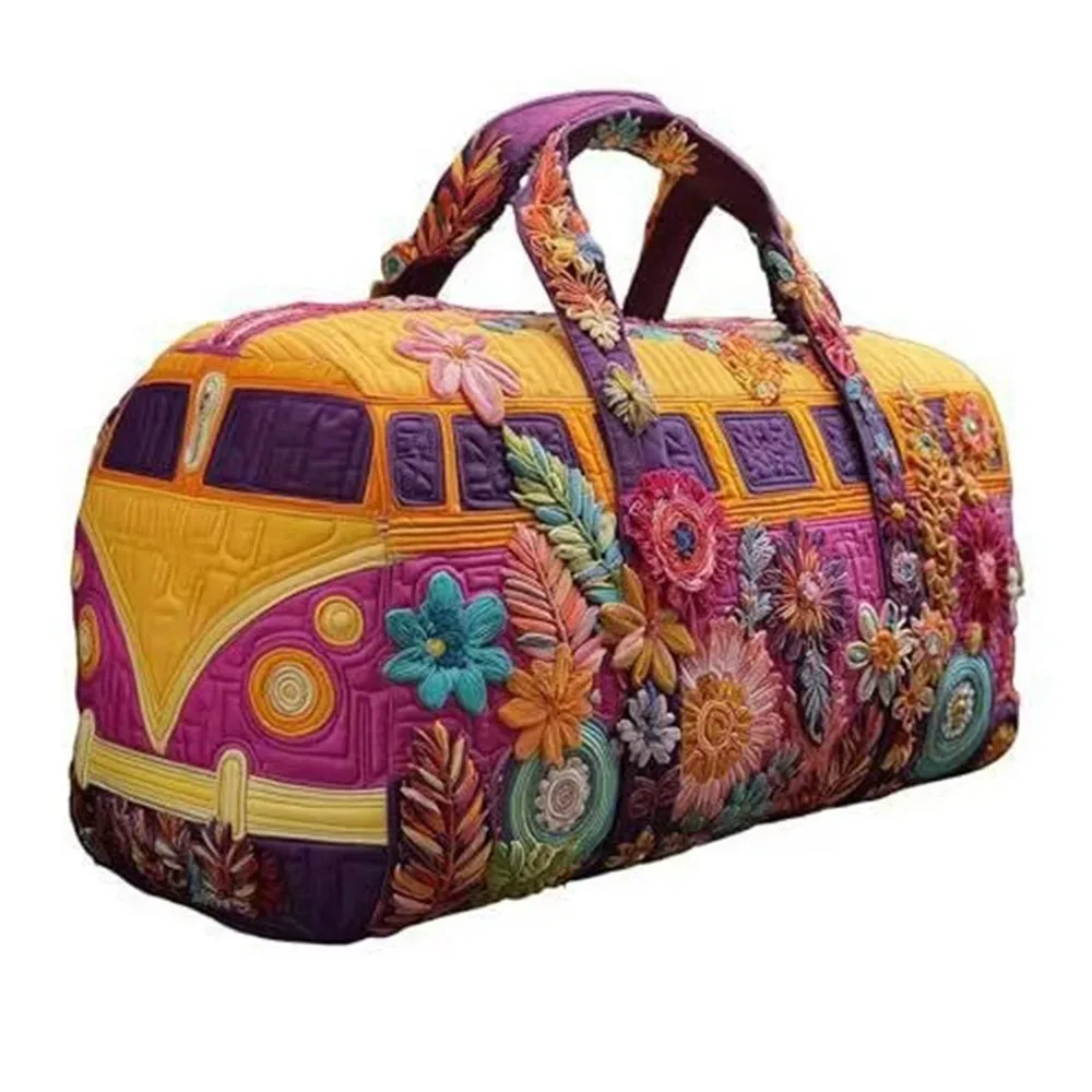 sac de voyage matelassé portable 18x9x9cm, matelassage 3d, grande capacité, sac de sport, sac à main de voyage
