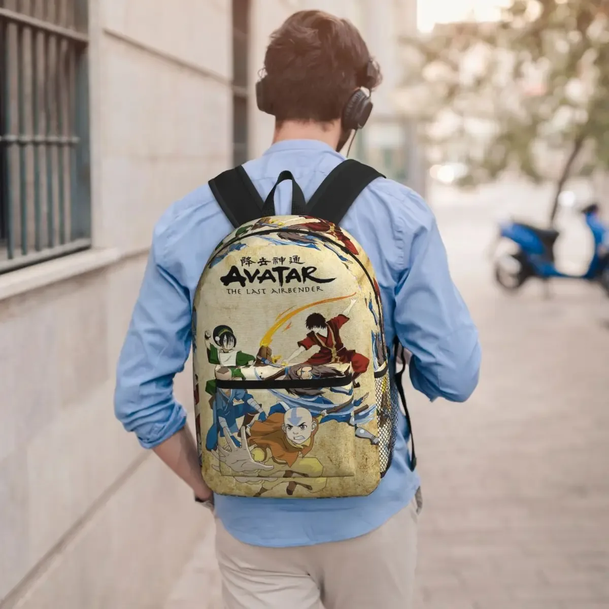 sac à dos avatar the last airdobladora, sac à dos de dessin animé pour garçons et filles, sac d'école pour enfants, sacs à bandoulière pour ordinateur portable pour hommes et femmes