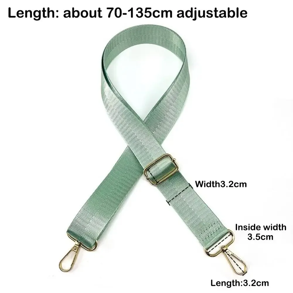 sangle de sac réglable diy en nylon couleur unie pour sac à main, ceinture de sac, sac bandoulière