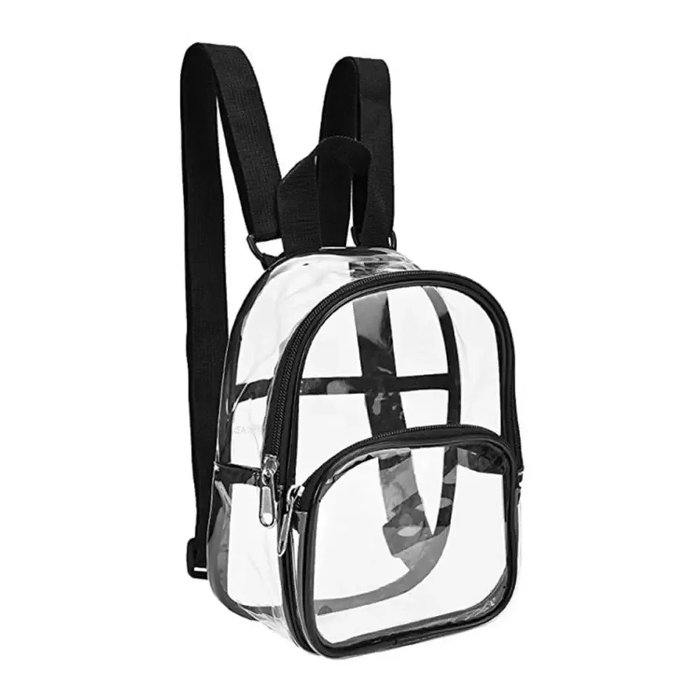 sac à dos en pvc transparent pour femmes, sac à dos de voyage, sacs d'école pour étudiants, petits sacs à main, mini sac à dos décontracté, nouvelle mode d'été