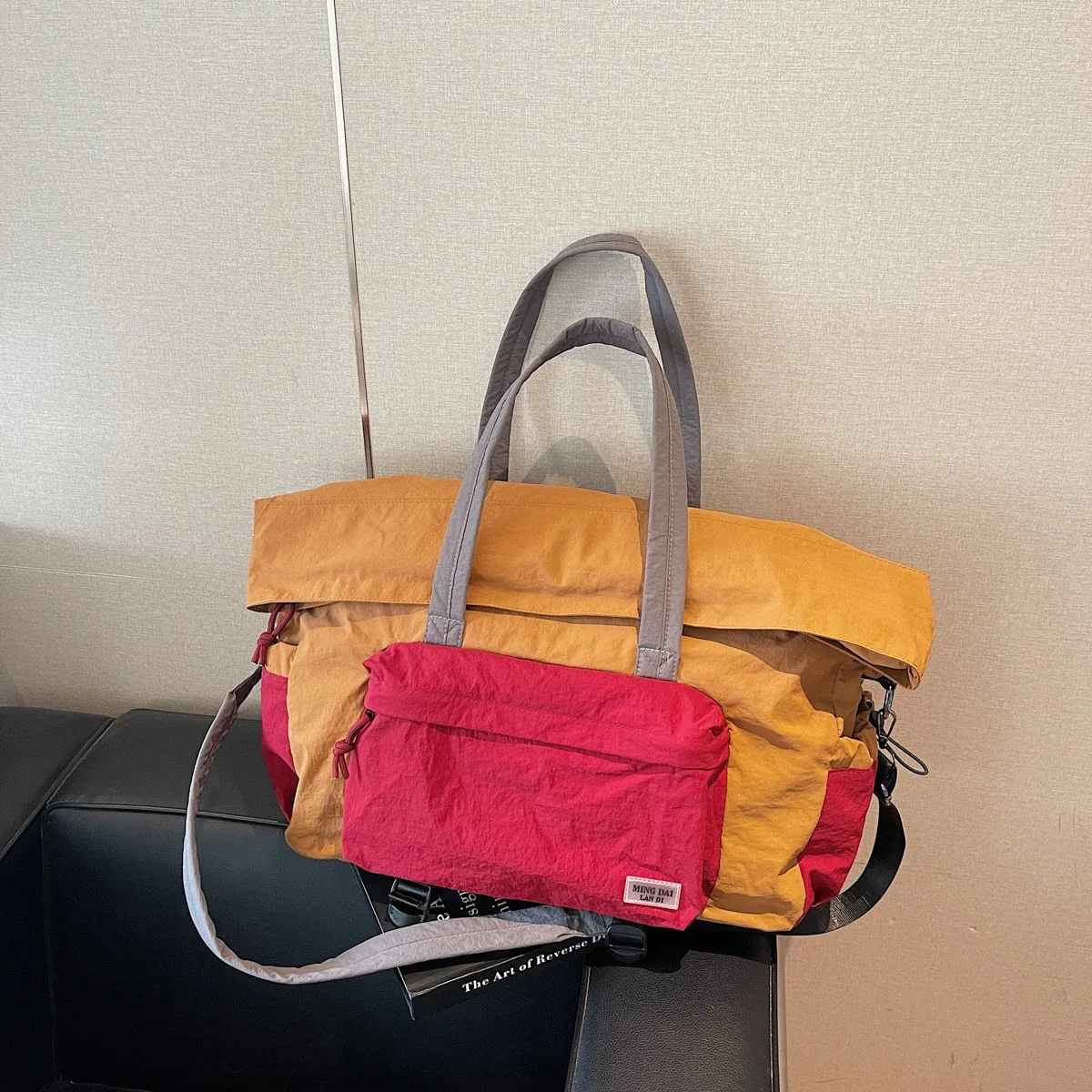 sac à bagages léger pliable pour femme, sac de sport à bandoulière extensible de grande capacité, sac de voyage portable pour courte distance, sac à bandoulière pour homme pour la randonnée et le camping