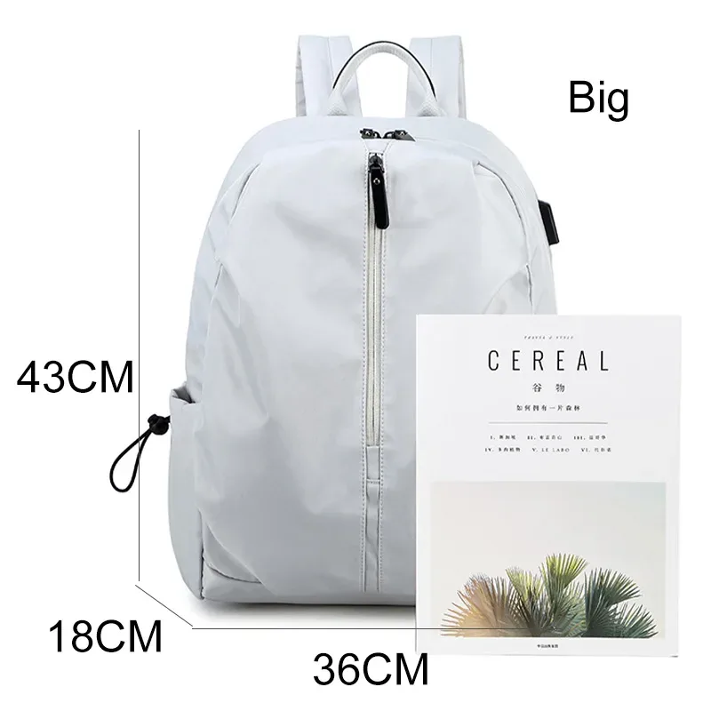 zency – sac à dos souple et étanche pour femmes, sac à dos décontracté pour l'extérieur, grande capacité, multifonction, sacs d'école pour adolescents