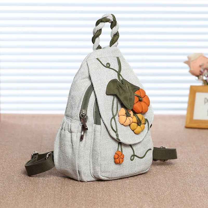 sac à dos de voyage motif aliments 3d pour femmes, sac à dos en lin de haute qualité, sac à dos de luxe pour filles, joli style, mode féminine