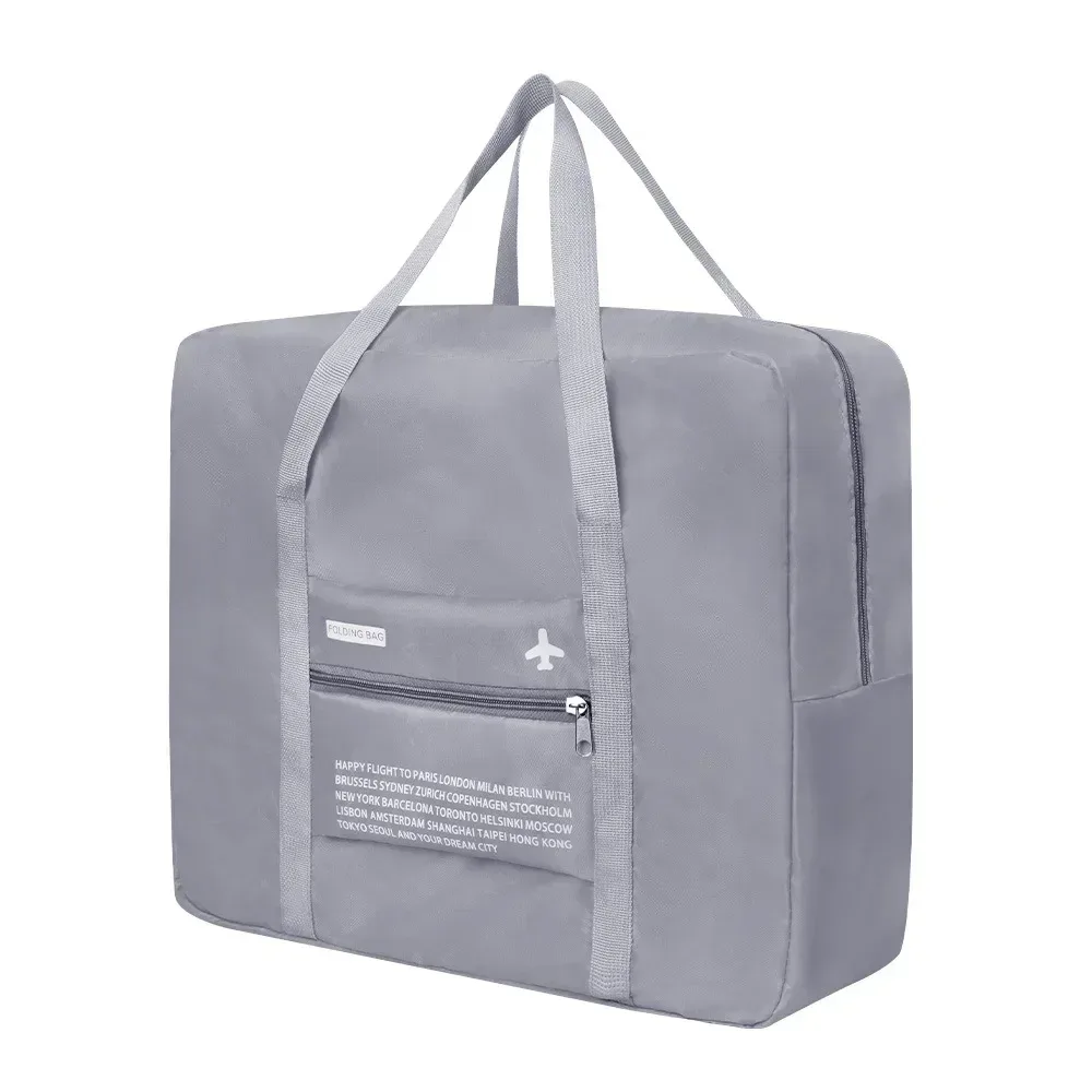 sac de rangement en nylon portable étanche pour voyage, organisateur de bagages à main, grande capacité, pliable, avion