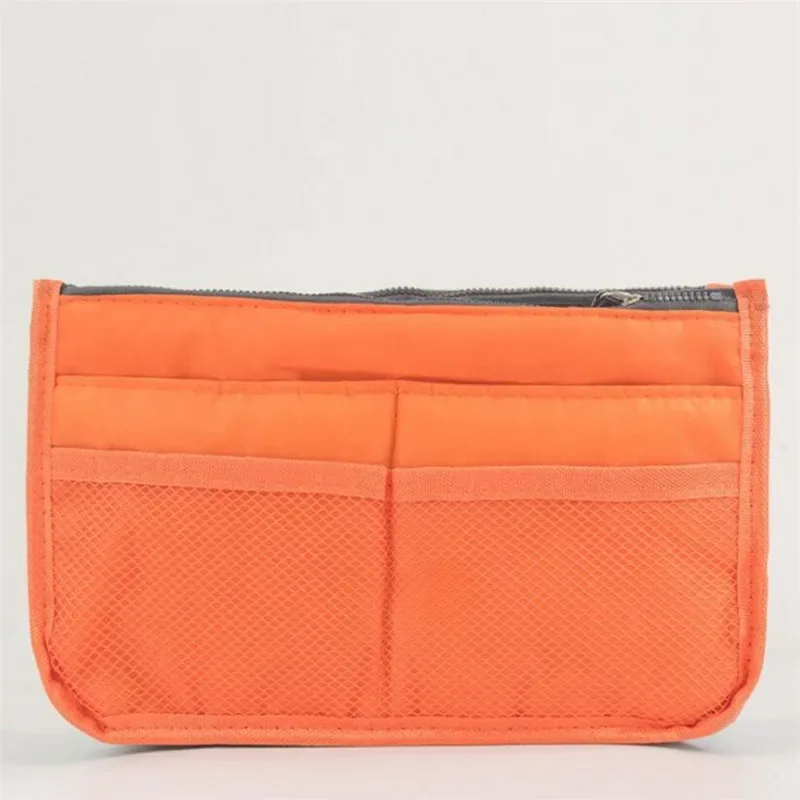 organisateur insérer sac femmes nylon voyage brosses organisateur sac à main sac à main grande doublure dame maquillage sac cosmétique pas cher femme fourre-tout