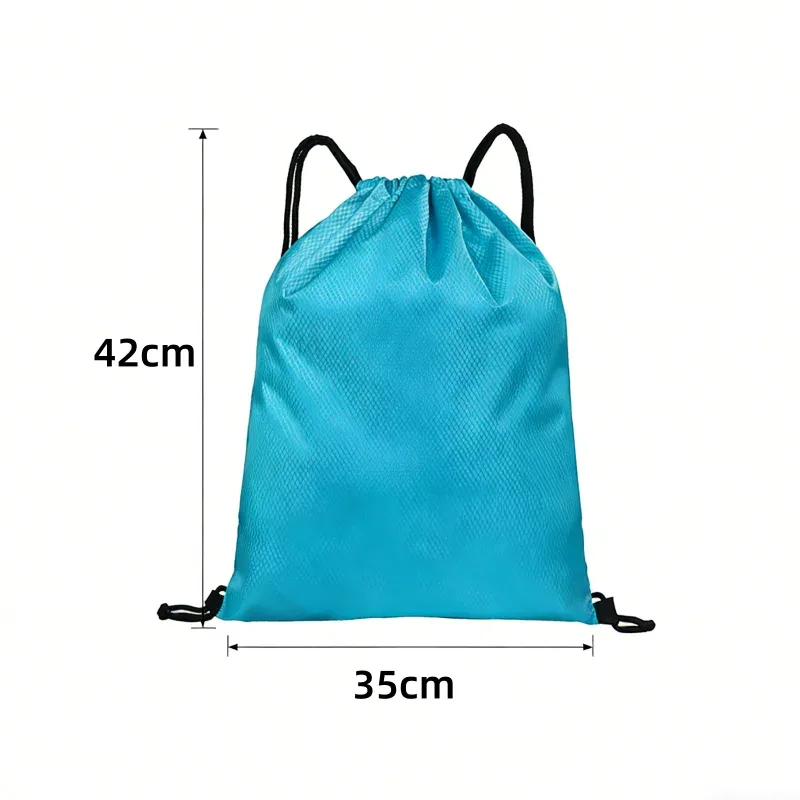 sac à dos étanche avec cordon de serrage, sac de fitness oxford avec logo personnalisé, sac de natation pliable pour hommes et femmes, voyage en plein air, 3/5/7/10 pièces