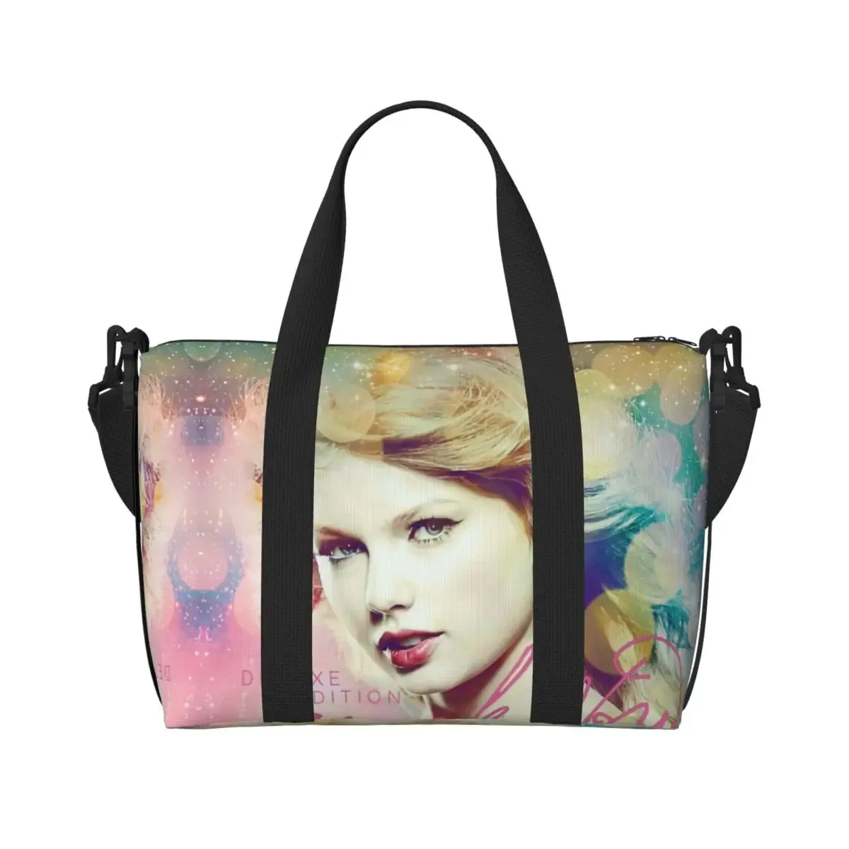 sac fourre-tout personnalisé eras tour pour femme, chanteur pop américain de taylor's swift, grande capacité, plage, salle de sport, sacs de voyage, 1989