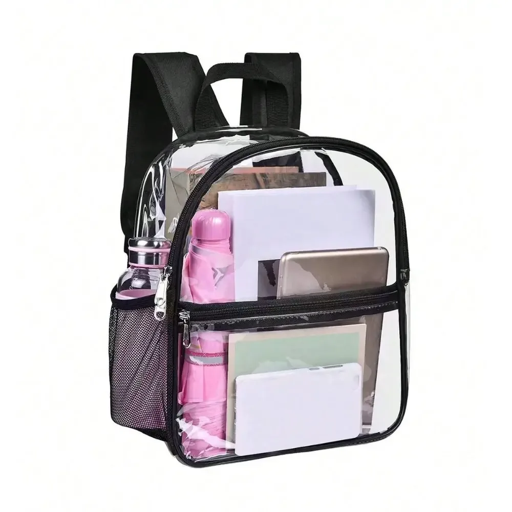 petit sac à dos transparent en pvc, sac d'été étanche pour téléphone portable de plage, pour voyage, école, rangement