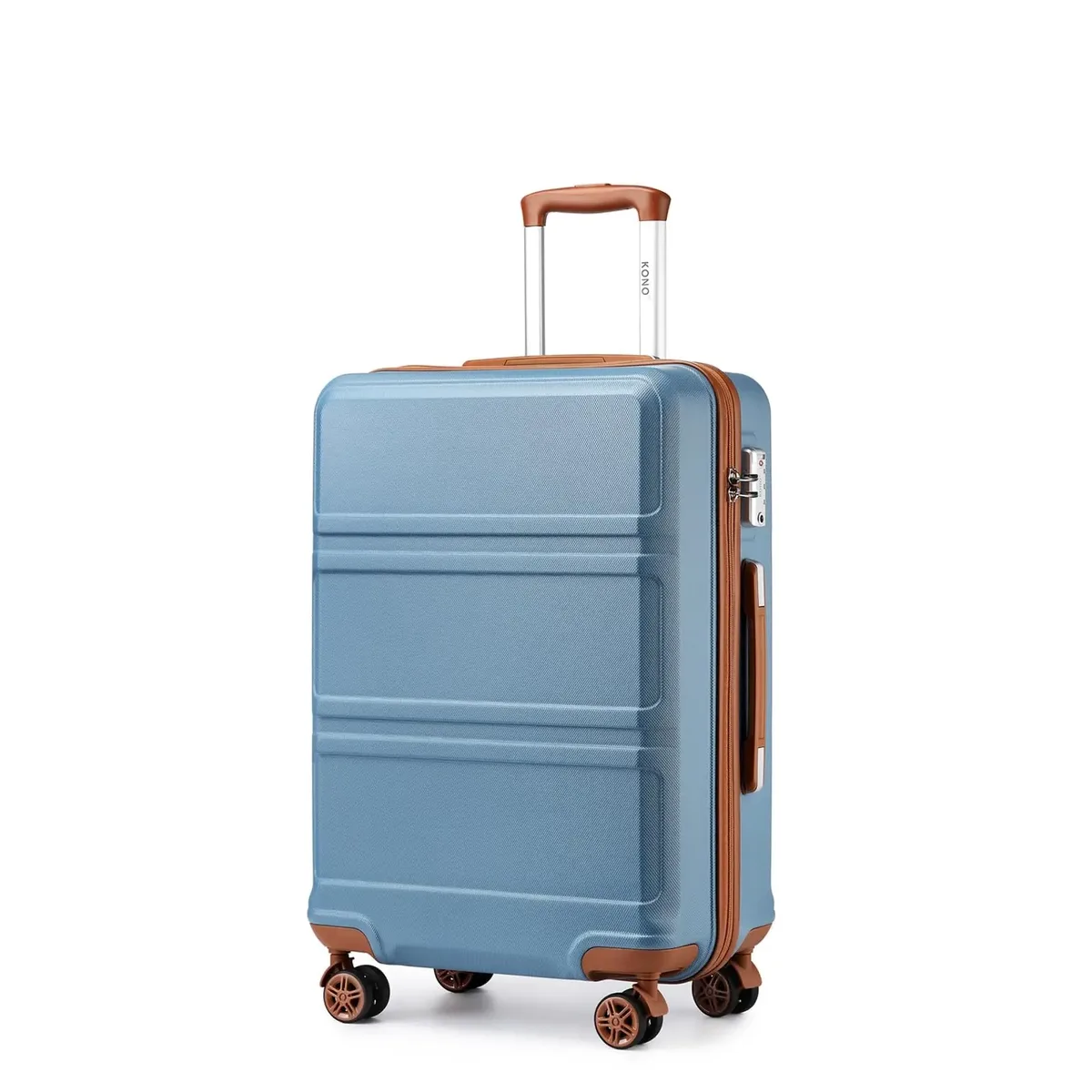 kono-serrure tsa, valise (m/l/xl) tono, étui rigide, chariots abs légers à roues jumelles