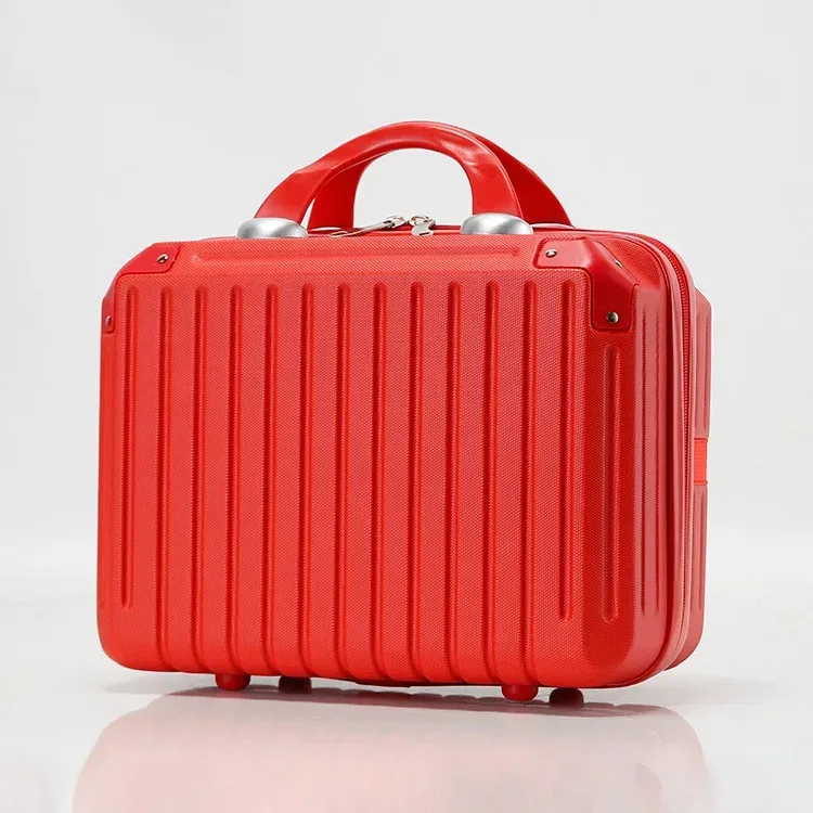 valise légère et portable de grande capacité pour femme, sac de rangement de cosmétiques à fermeture éclair, mini valise d'embarquement, 16 pouces